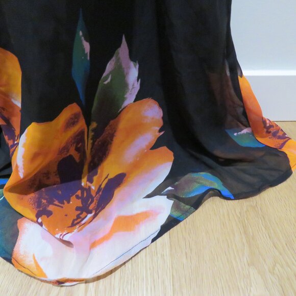 FASHION NOVA Lunch Soiree Floral Maxi Dress Evening Cocktail - Size 1X NWT - Picture 9 of 15